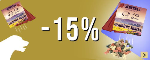 15% korting op Seberus graanvrije hondensnacks
